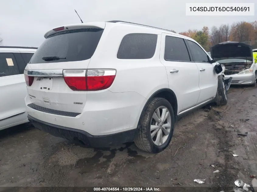 2013 Dodge Durango Crew VIN: 1C4SDJDT6DC540691 Lot: 40704554