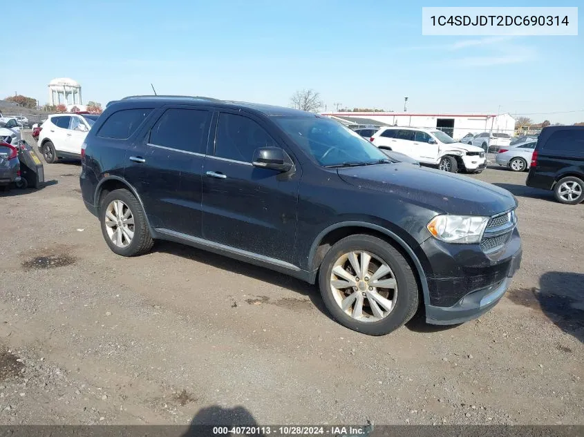 2013 Dodge Durango Crew VIN: 1C4SDJDT2DC690314 Lot: 40720113