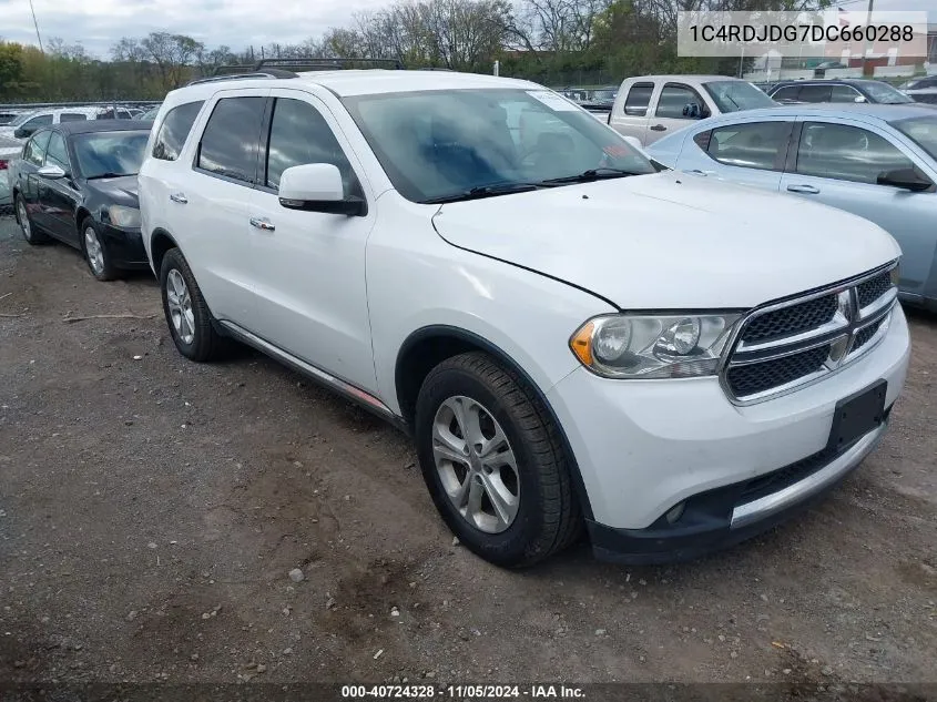 2013 Dodge Durango Crew VIN: 1C4RDJDG7DC660288 Lot: 40724328