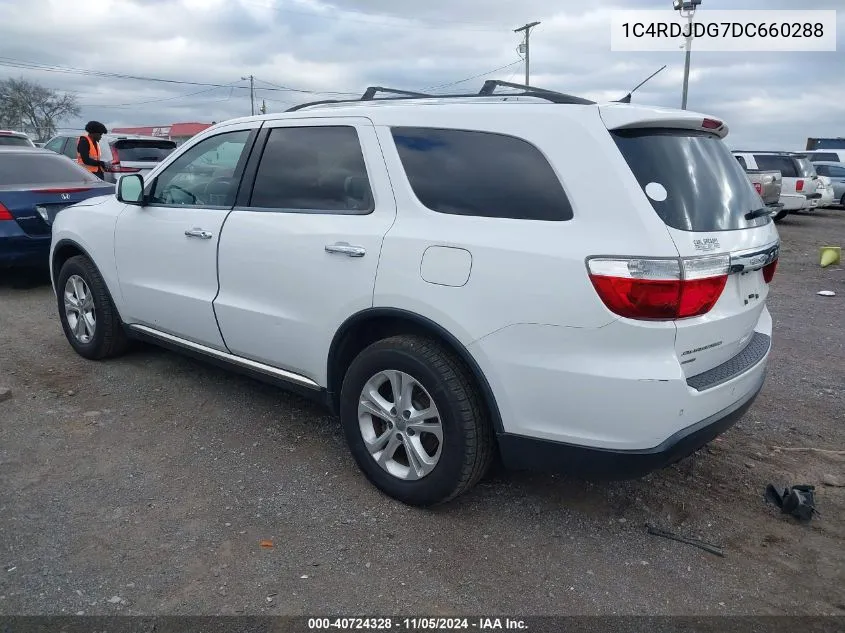 2013 Dodge Durango Crew VIN: 1C4RDJDG7DC660288 Lot: 40724328