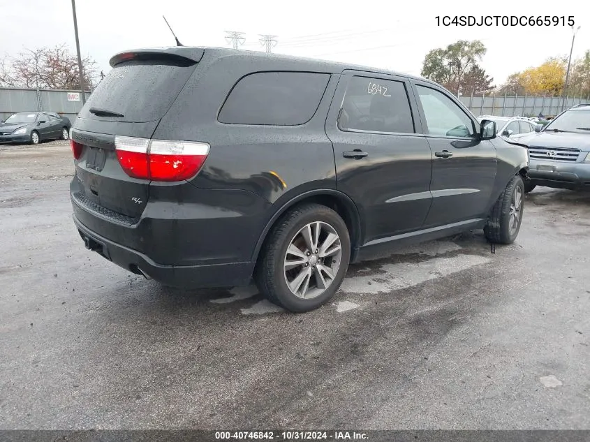 2013 Dodge Durango R/T VIN: 1C4SDJCT0DC665915 Lot: 40746842