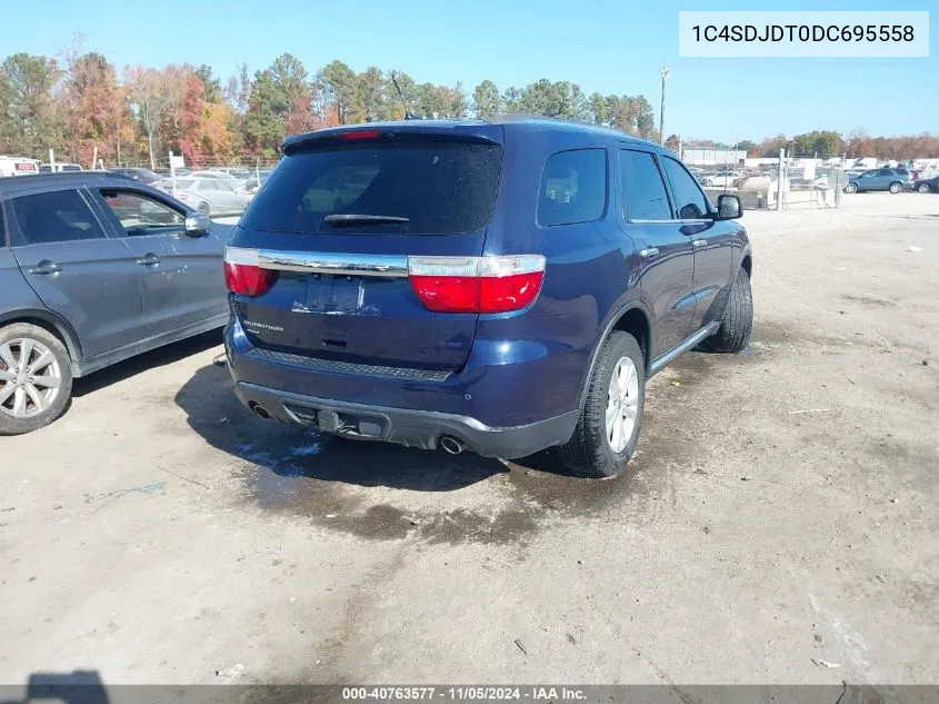 2013 Dodge Durango Crew VIN: 1C4SDJDT0DC695558 Lot: 40763577