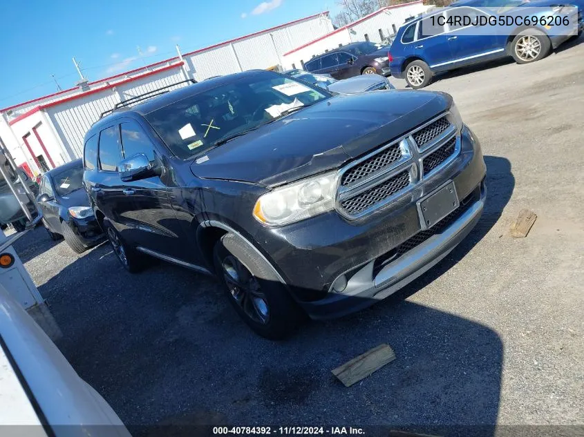 2013 Dodge Durango Crew VIN: 1C4RDJDG5DC696206 Lot: 40784392