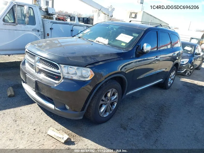 2013 Dodge Durango Crew VIN: 1C4RDJDG5DC696206 Lot: 40784392