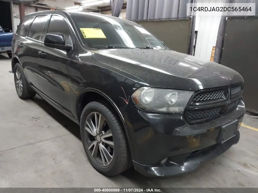 2013 Dodge Durango Sxt VIN: 1C4RDJAG2DC565464 Lot: 40800869