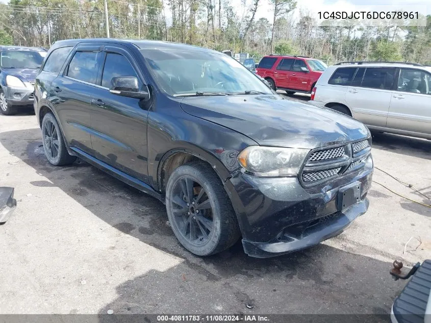 2013 Dodge Durango R/T VIN: 1C4SDJCT6DC678961 Lot: 40811783