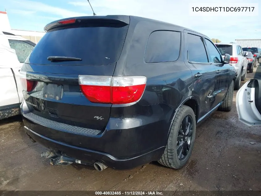 2013 Dodge Durango R/T VIN: 1C4SDHCT1DC697717 Lot: 40832485