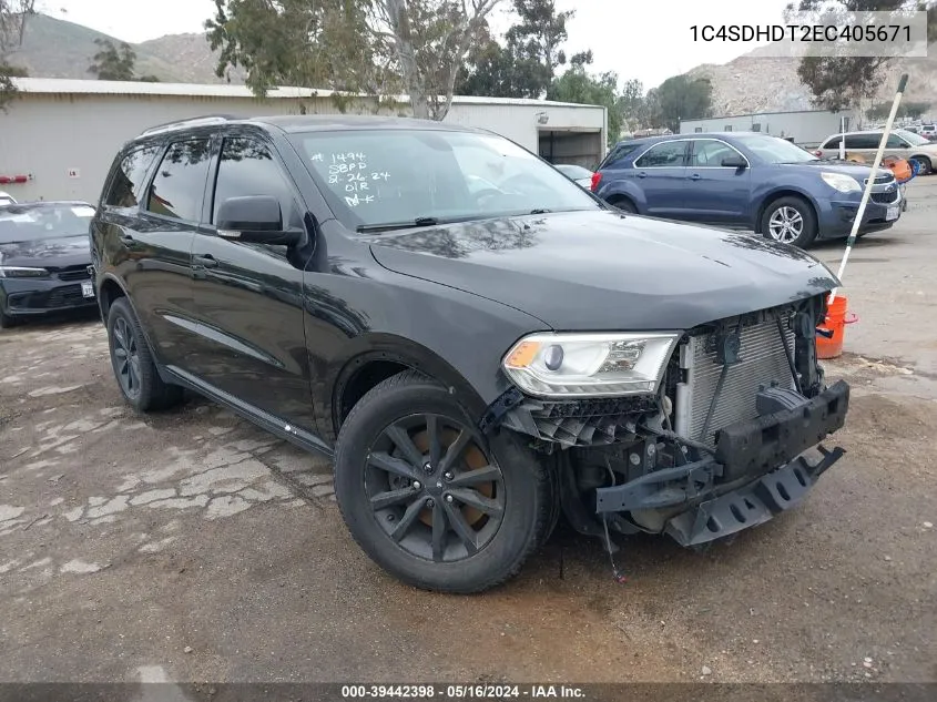 1C4SDHDT2EC405671 2014 Dodge Durango Limited