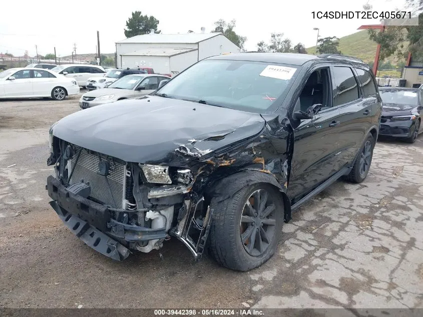 1C4SDHDT2EC405671 2014 Dodge Durango Limited