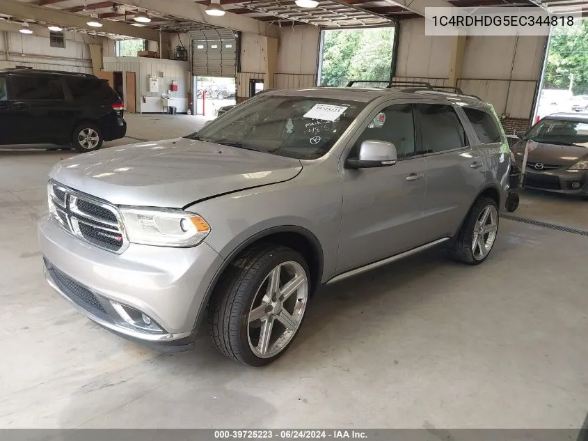 2014 Dodge Durango Limited VIN: 1C4RDHDG5EC344818 Lot: 39725223