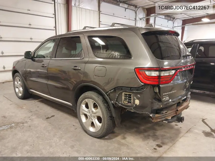 1C4RDJDG7EC412267 2014 Dodge Durango Limited