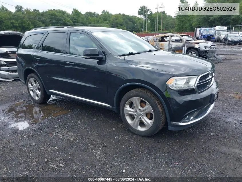 2014 Dodge Durango Limited VIN: 1C4RDJDG2EC502524 Lot: 40067445