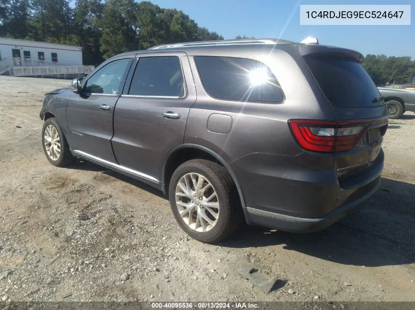 1C4RDJEG9EC524647 2014 Dodge Durango Citadel