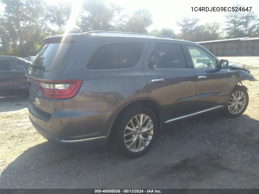 1C4RDJEG9EC524647 2014 Dodge Durango Citadel