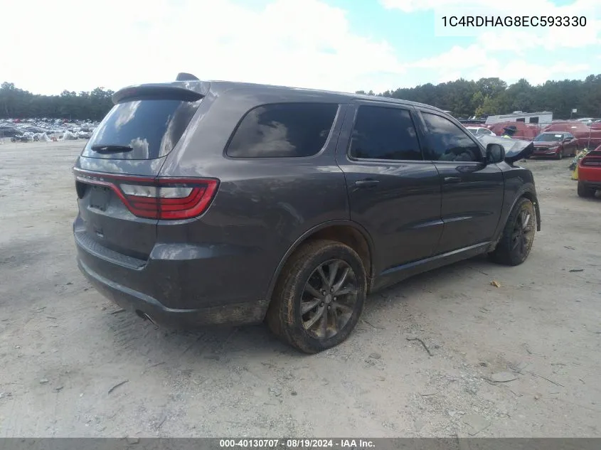 1C4RDHAG8EC593330 2014 Dodge Durango Sxt