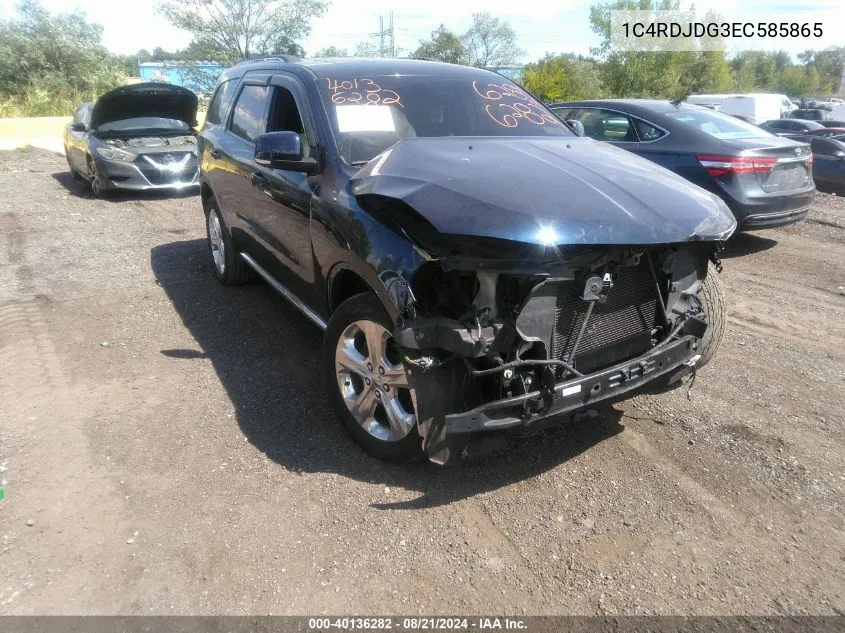 1C4RDJDG3EC585865 2014 Dodge Durango Limited