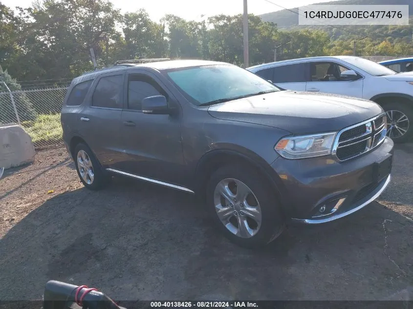 2014 Dodge Durango Limited VIN: 1C4RDJDG0EC477476 Lot: 40138426