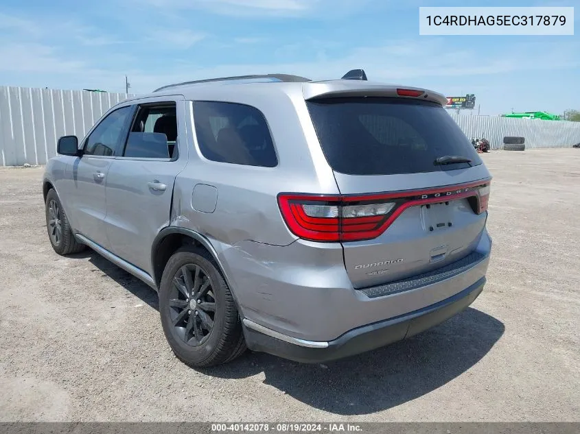 1C4RDHAG5EC317879 2014 Dodge Durango Sxt