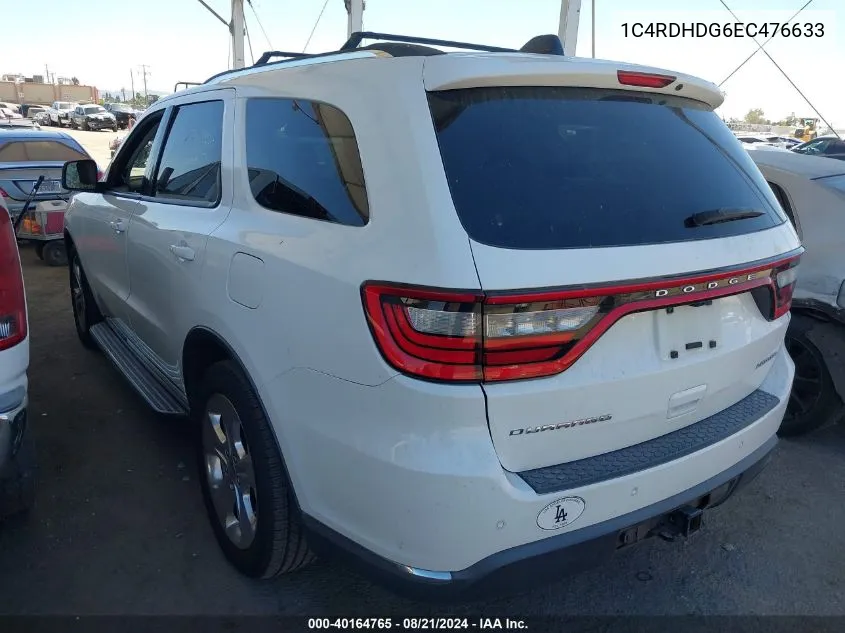 1C4RDHDG6EC476633 2014 Dodge Durango Limited