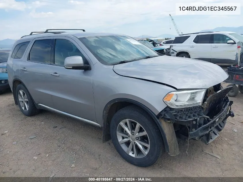 1C4RDJDG1EC345567 2014 Dodge Durango Limited