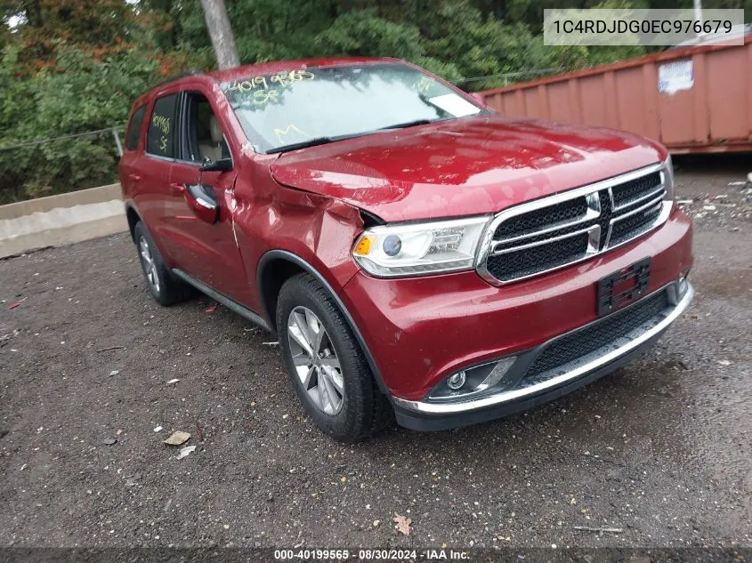 2014 Dodge Durango Limited VIN: 1C4RDJDG0EC976679 Lot: 40199565