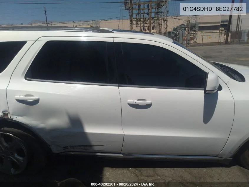 01C4SDHDT8EC27782 2014 Dodge Durango Limited