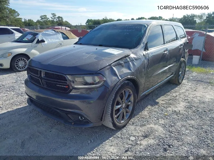 2014 Dodge Durango Sxt VIN: 1C4RDHAG8EC590606 Lot: 40204999