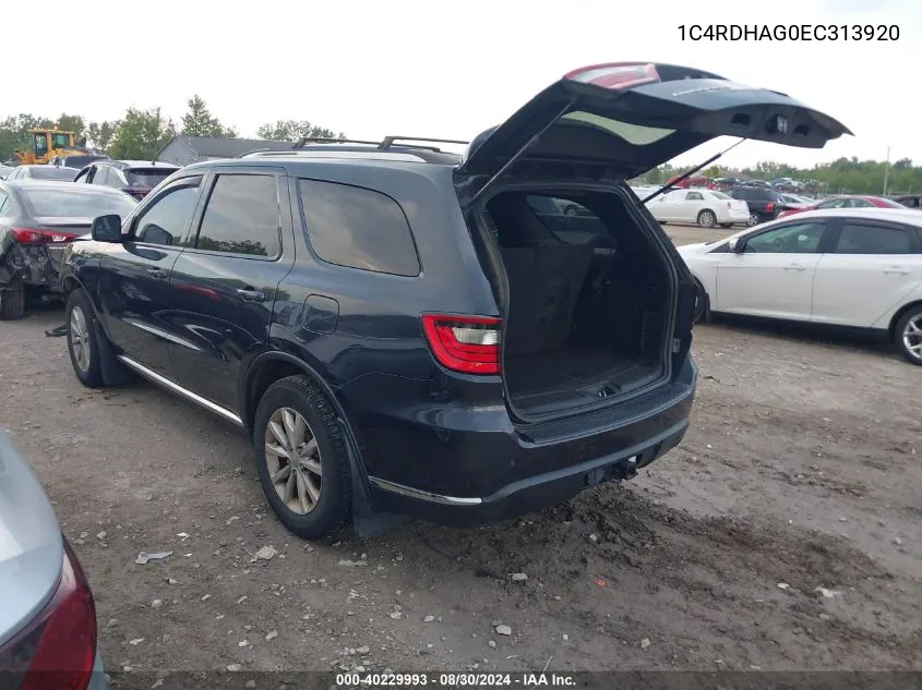 1C4RDHAG0EC313920 2014 Dodge Durango Sxt