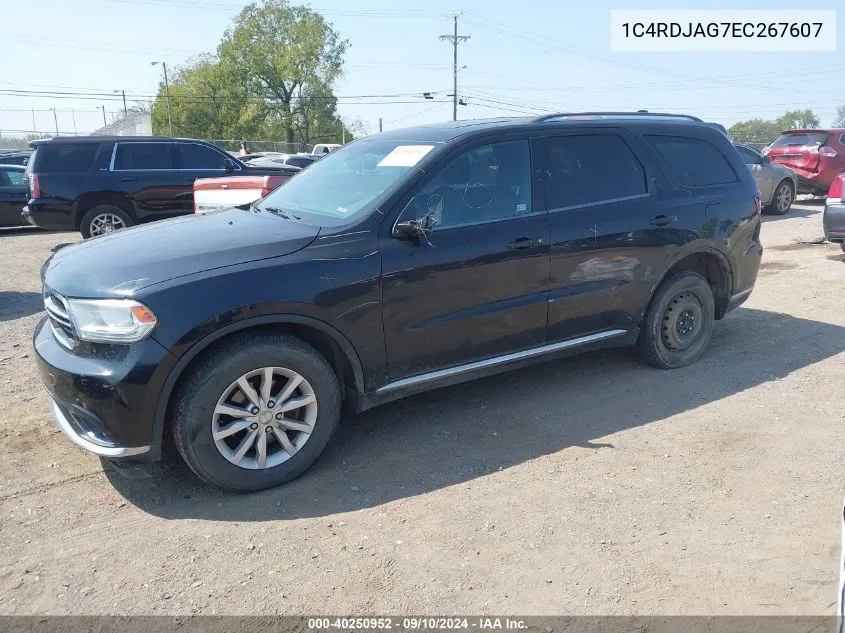 1C4RDJAG7EC267607 2014 Dodge Durango Sxt