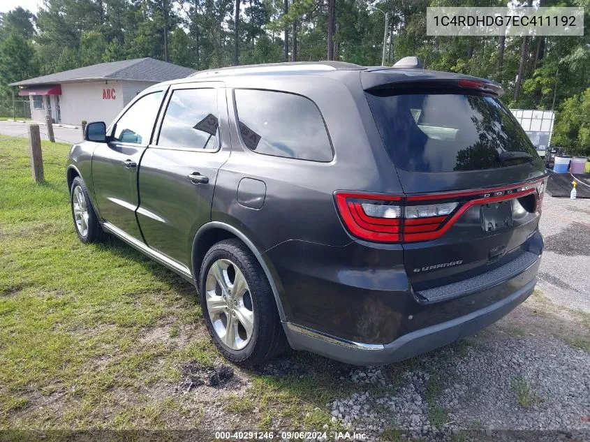 1C4RDHDG7EC411192 2014 Dodge Durango