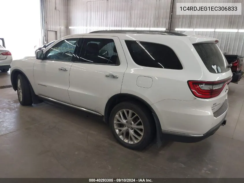 1C4RDJEG1EC306833 2014 Dodge Durango Citadel