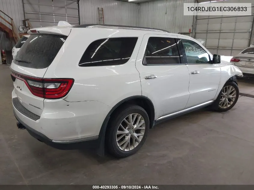 1C4RDJEG1EC306833 2014 Dodge Durango Citadel