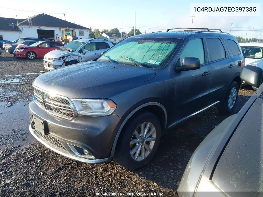 1C4RDJAG7EC397385 2014 Dodge Durango Sxt