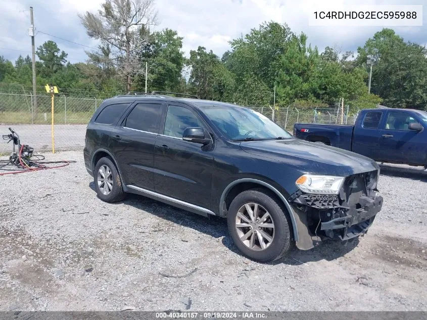 2014 Dodge Durango Limited VIN: 1C4RDHDG2EC595988 Lot: 40340157