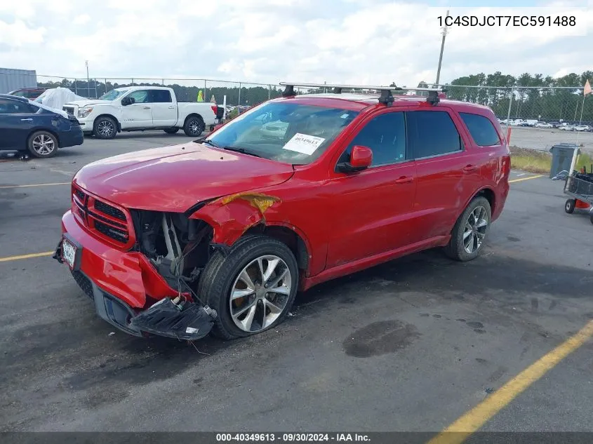 2014 Dodge Durango R/T VIN: 1C4SDJCT7EC591488 Lot: 40349613