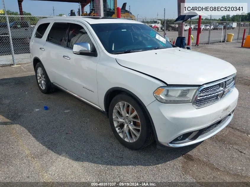 1C4RDHEG8EC520341 2014 Dodge Durango Citadel