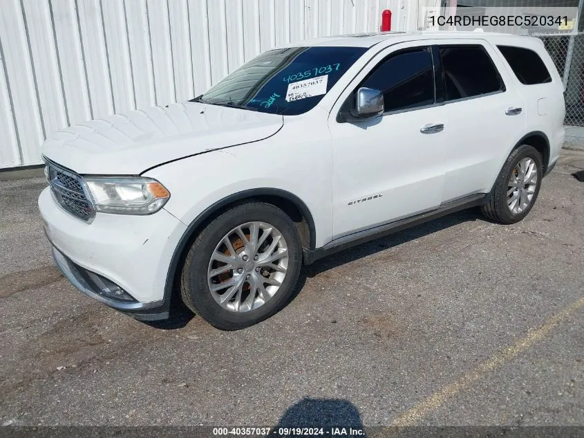 1C4RDHEG8EC520341 2014 Dodge Durango Citadel