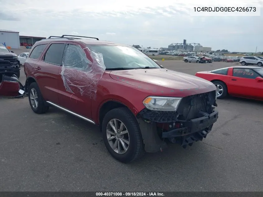 2014 Dodge Durango Limited VIN: 1C4RDJDG0EC426673 Lot: 40371008