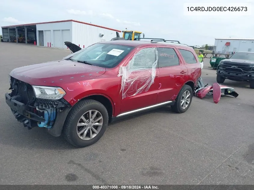 2014 Dodge Durango Limited VIN: 1C4RDJDG0EC426673 Lot: 40371008