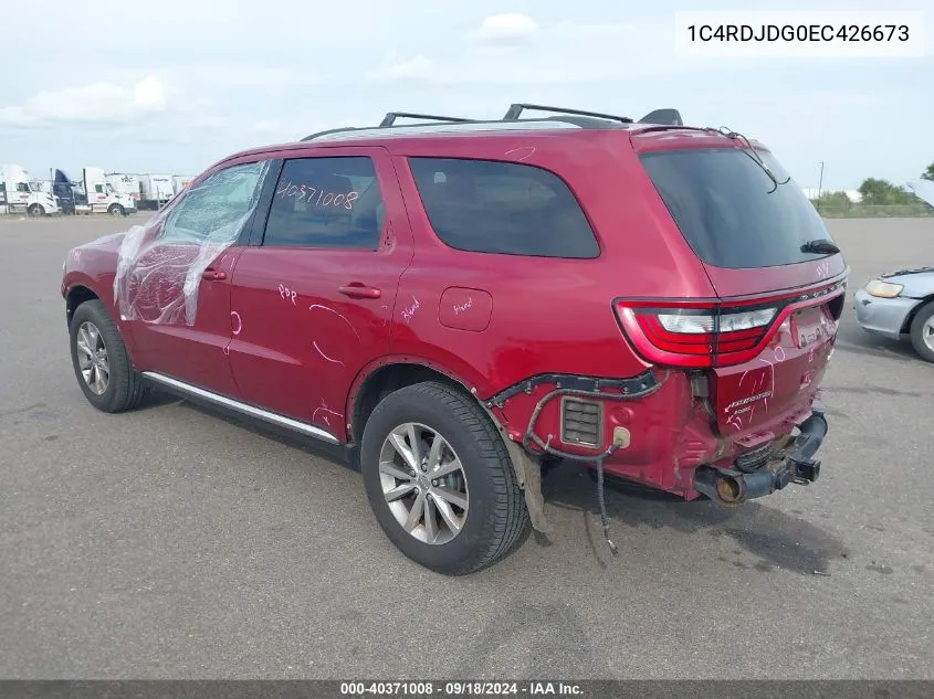 1C4RDJDG0EC426673 2014 Dodge Durango Limited