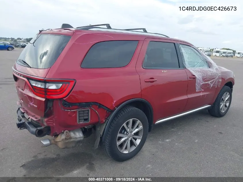 2014 Dodge Durango Limited VIN: 1C4RDJDG0EC426673 Lot: 40371008