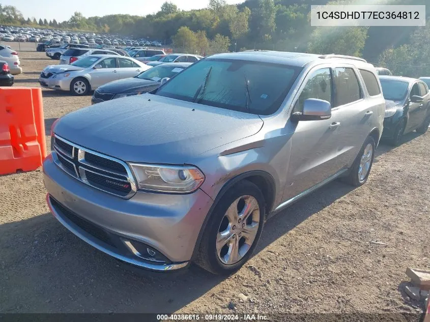 2014 Dodge Durango Limited VIN: 1C4SDHDT7EC364812 Lot: 40386615