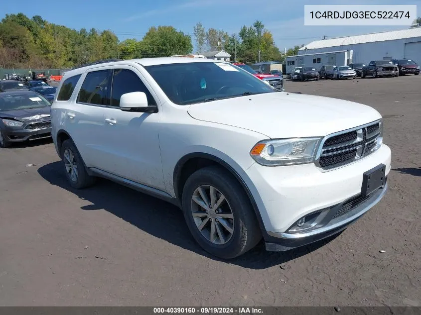 1C4RDJDG3EC522474 2014 Dodge Durango Limited