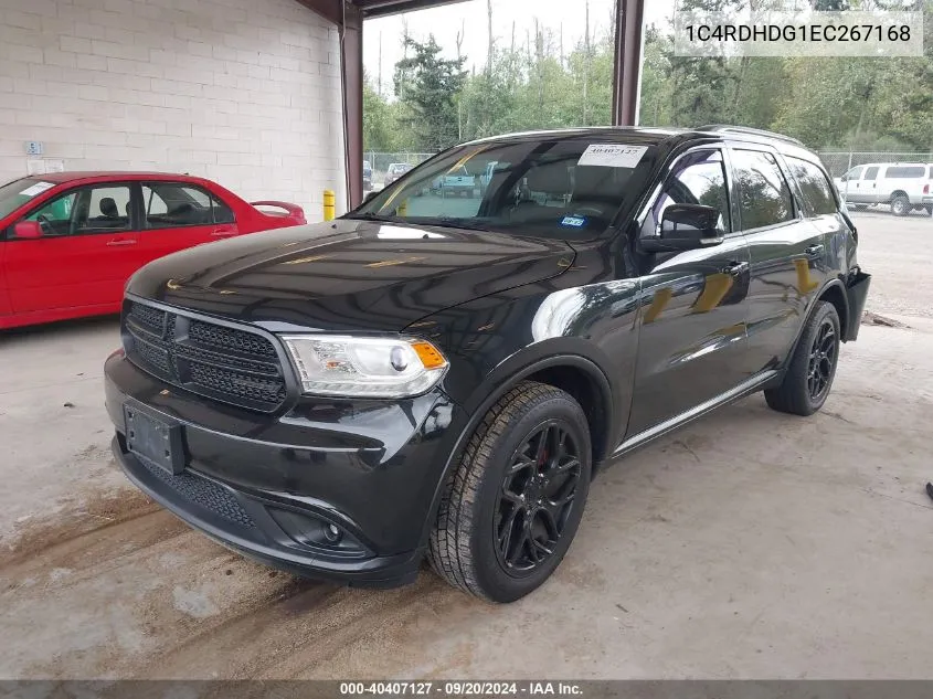 2014 Dodge Durango Limited VIN: 1C4RDHDG1EC267168 Lot: 40407127