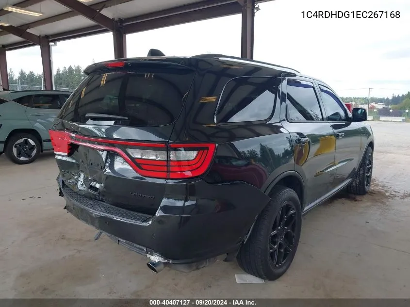 1C4RDHDG1EC267168 2014 Dodge Durango Limited