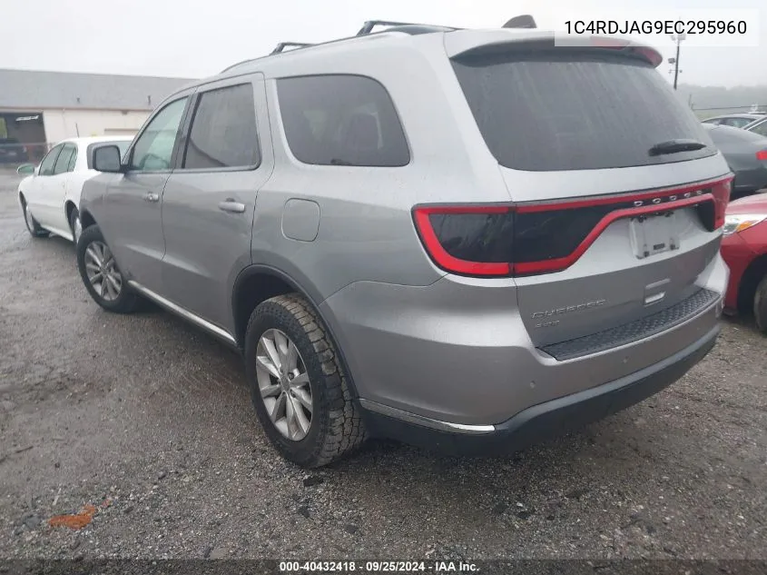 1C4RDJAG9EC295960 2014 Dodge Durango Sxt