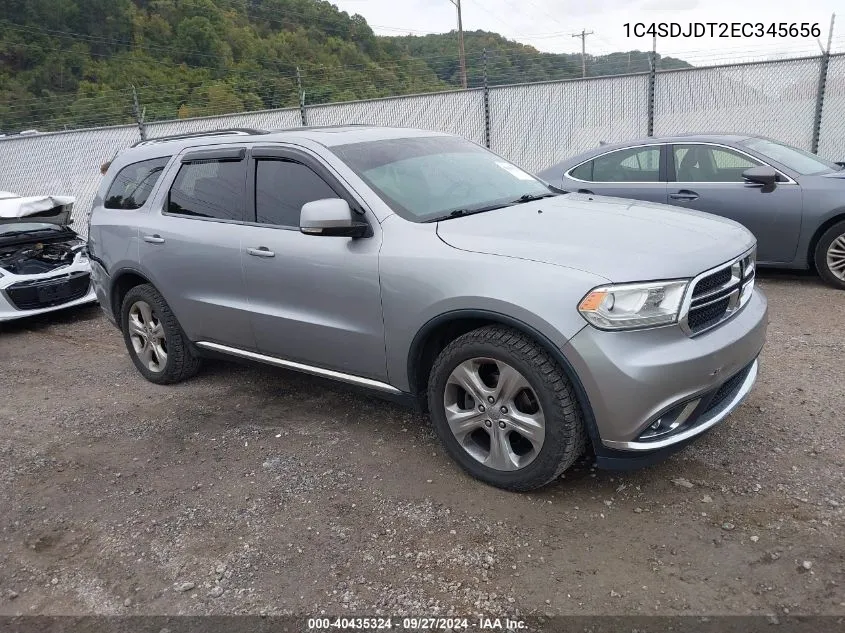 1C4SDJDT2EC345656 2014 Dodge Durango Limited