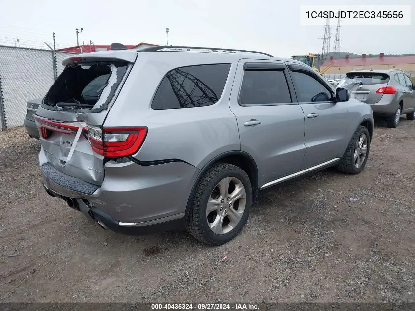 1C4SDJDT2EC345656 2014 Dodge Durango Limited