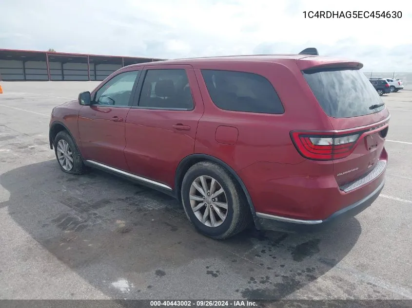 1C4RDHAG5EC454630 2014 Dodge Durango Sxt