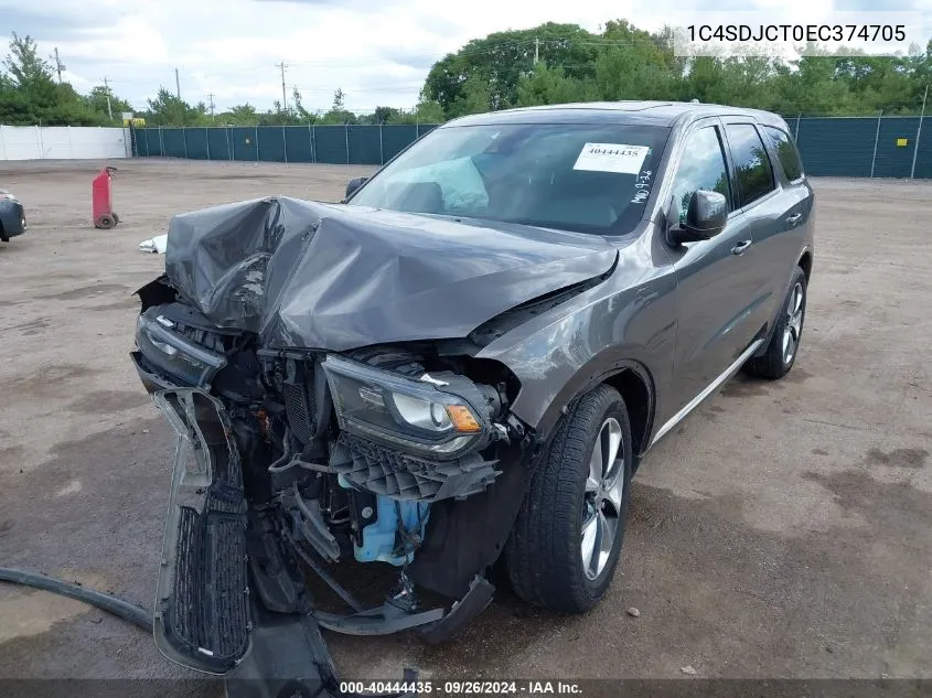 1C4SDJCT0EC374705 2014 Dodge Durango R/T